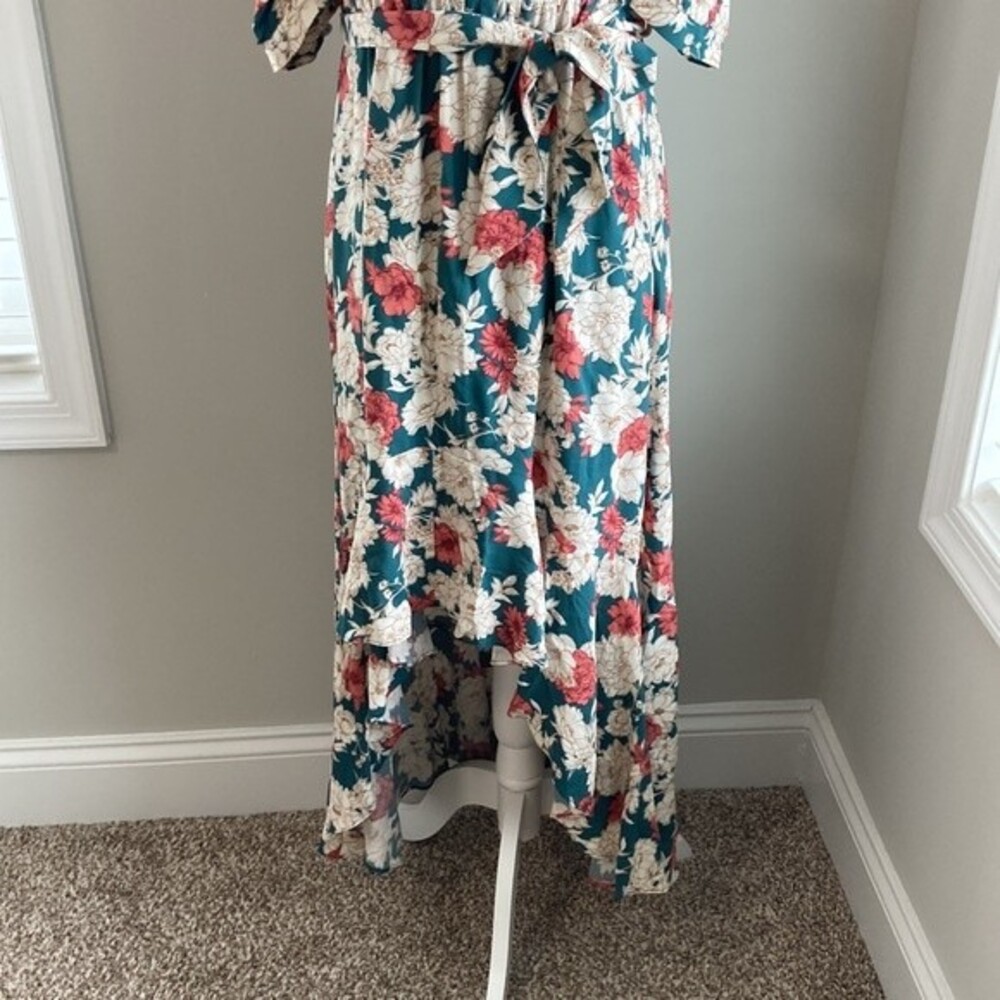 Melrose & Market High Low Boho Floral Dress Size XS - Picture 7 of 11